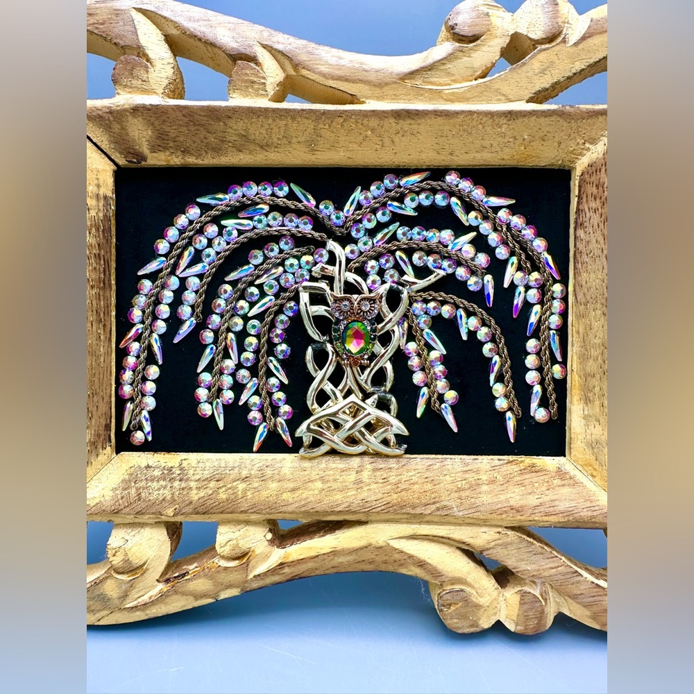 Hand Crafted Celtic Weeping Willow Tree of Life Jewelry Art – Handmade Decor